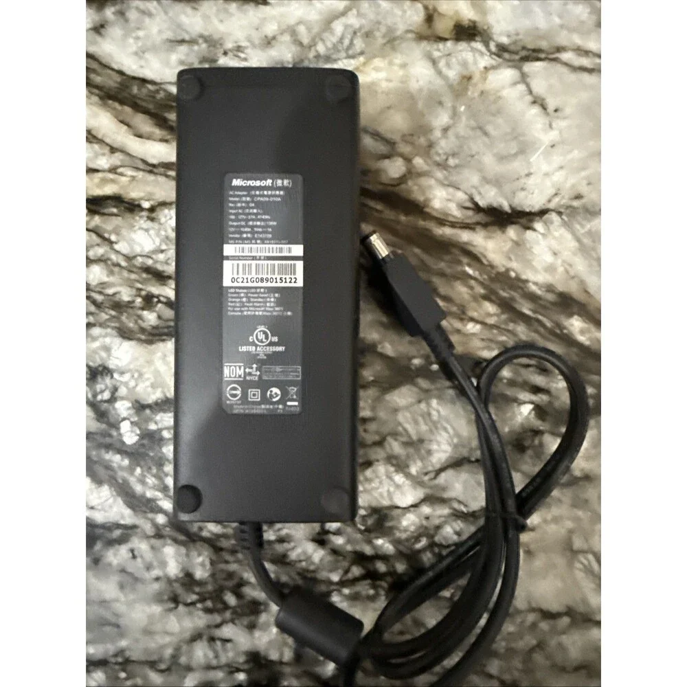 Genuine Microsoft XBOX 360 SLIM AC Power Adapter (CPA09-010A) Brick Only